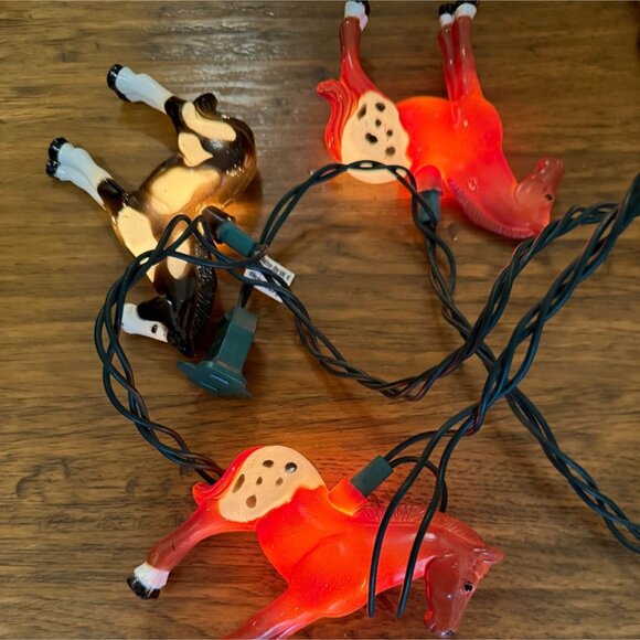 Western Horse Christmas Tree Light Covers Cowgirl Cowboy Farmhouse Ranch - Picture 6 of 13